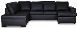 Solna U-soffa i läder A3D - Bonded leather - Hörnsoffor, Soffor