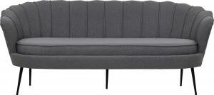 Ballini 3-sits soffa - Grå + Möbelvårdskit för textilier