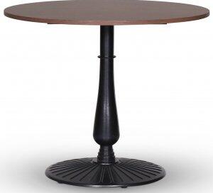 Mystery bord runt 90 cm - Blad svart underrede/mörk träimitation - Ovala & Runda bord, Matbord, Bord