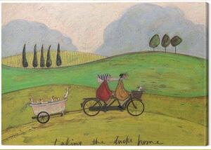 Canvastavla Sam Toft - Taking the Ducks Home