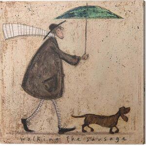 Canvastavla Sam Toft - Walking the Sausage