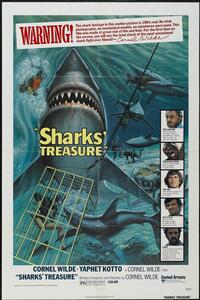 Illustration Sharks Treasure