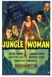 Illustration Jungle Woman Poster