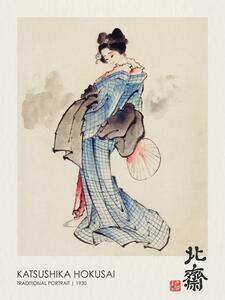 Bildreproduktion Traditional Geisha Portrait (1830), Katsushika Hokusai