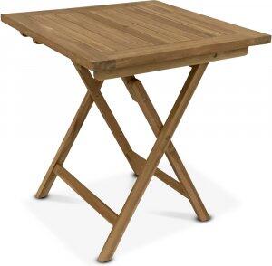 Grunnebo vikbart matbord i teak - 70x70 cm - Utematbord, Utebord, Utemöbler