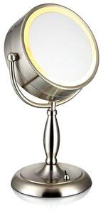Face Sminkspegel med ljus - Stål/Spegelglas