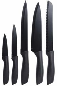 Excellent Houseware Köksknivar 5 delar stål svart