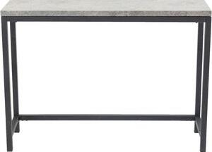 Charlotte avlastningsbord 110 x 30 cm - Svart/betongimitation