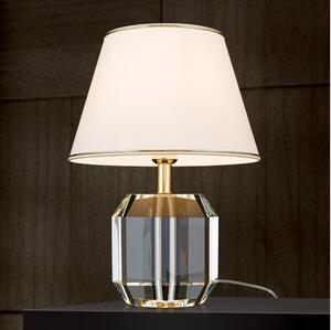Orion LA 4-1208- Bordslampa ALEXIS 1xE27/60W/230V grädde/guld/genomskinlig