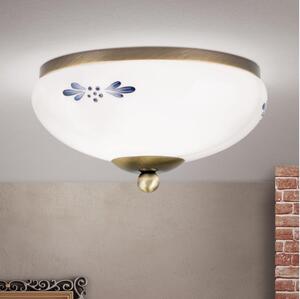 Orion DL 7-672 - Taklampa LANDHAUS 1xE27/60W/230V diameter 21 cm brons/vit