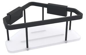 NIMCO Ki-14003-B-90 - Duschhylla för väggmontage KIBO matt svart/vit
