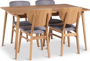 Alborg matbord 140x90 cm med 4 st Tjörn stolar