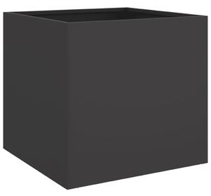 Odlingslåda svart 49x47x46 cm kallvalsat stål