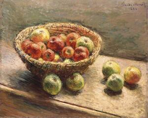 Monet, Claude - Bildreproduktion A Bowl of Apples; Le Panier de Pommes, 1880, (40 x 30 cm)