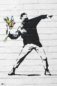 Poster, Affisch Banksy street art - Graffiti Throwing Flow, (61 x 91.5 cm)