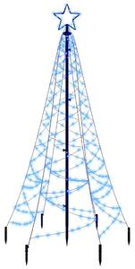 Julgran med markspett 200 blåa lysdioder 180 cm