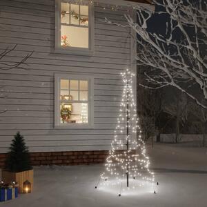 Julgran med markspett 200 kallvita lysdioder 180 cm
