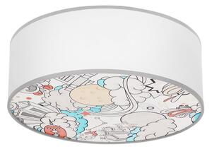 Takbelysning för barn KIDDY 2xE27/40W/230V vit/beige