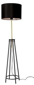 Golvlampa TEGOLA 1xE27/60W/230V svart/gyllene
