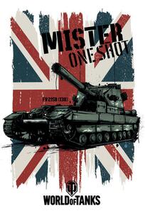 Illustration World of Tanks - Mister One Shot - Union Jack, WOT