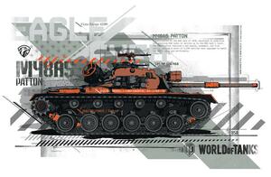 Illustration World of Tanks - Patton, WOT