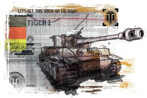 Illustration World of Tanks - Tiger, WOT