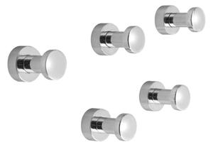 Aqualine - KIT 5x Väggkrok SAMBA skinande krom