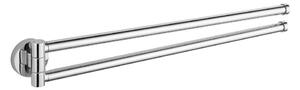 Aqualine - Handdukshängare för vägg svängbar SAMBA 47 cm skinande krom