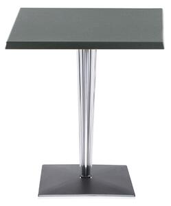 Kartell - Top Top Table 4211 60x60, Aluminium Melamine Top, Square Base - Matbord - Philippe Starck - Silver - Metall/Plast