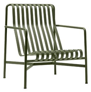 HAY - Palissade hög loungestol - Olive - Matstolar utomhus - Ronan & Erwan Bouroullec - Grön - Metall