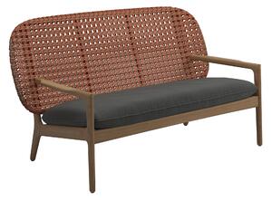 Gloster - Kay Low Back Sofa, Frame Copper, Kat.B Blend Coal - Soffor utomhus - Henrik Pedersen