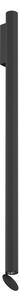 Flos - Flauta H1000 Riga Outdoor, Black, Inkl. 12W LED 2x555lm 2700K - Vägglampor utomhus - Patricia Urquiola - Svart