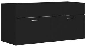 Tvättställsskåp svart 100x38,5x46 cm spånskiva