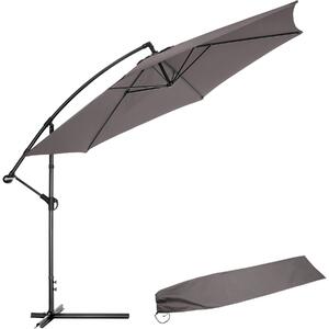 TecTake GmbH 403428 parasoll 350 cm - grå