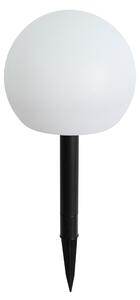 Utomhuslampa vit 20 cm inkl LED IP44 Solcell RGBW - Ludger