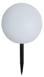 Utomhuslampa vit 30 cm inkl LED IP44 Solcell RGBW - Ludger