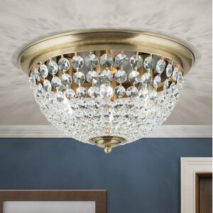 Orion DLU 1840/47-Vägglampa i kristall PLAFOND 6xE27/40W/230V diameter 47 cm brons