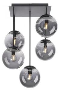 JUST LIGHT. 14602-18 - Pendelkrona WIDOW 5xE14/25W/230V svart