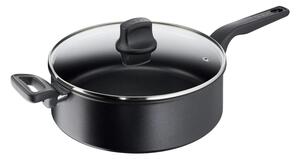 TEFAL Hard Titanium Pro Traktörpanna 28 cm med lock Svart G2893753