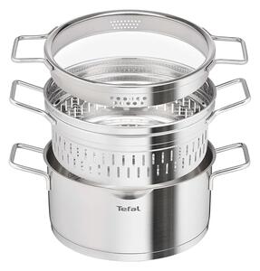 TEFAL Nordica Ång-kastrull 24 cm /4,8 l med insats och lock H8699255