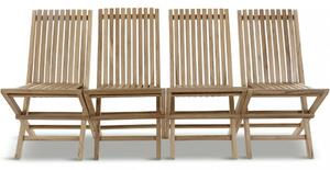 Fällstol i teak 4-pack | Lyfco Smögen