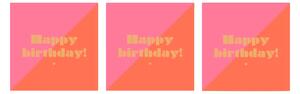 Servetter Happy Birthday by Art Card 33x33 cm 3 st 20-pack