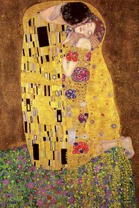 Poster, Affisch Gustav Klimt - Kyssen, (61 x 91.5 cm)