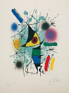 Konsttryck The Singing Fish, Joan Miró