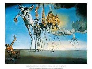 Konsttryck La Tentation De St.Antoine, Salvador Dalí, (120 x 90 cm)