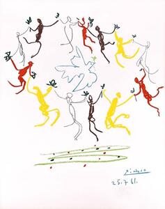 Konsttryck La ronde de la jeunesse, Pablo Picasso, (60 x 80 cm)