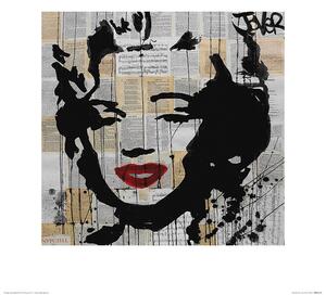Konsttryck Loui Jover - Marilyn, (60 x 60 cm)