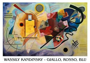 Konsttryck Gult, Rött, Blått, Wassily Kandinsky