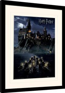 Inramad poster Harry Potter - Hogwarts School