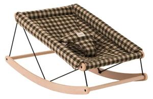 Nobodinoz - Growing Green Baby Bouncer Cover - Baby studsare - GREEN CHECKS - 70 x 45 cm